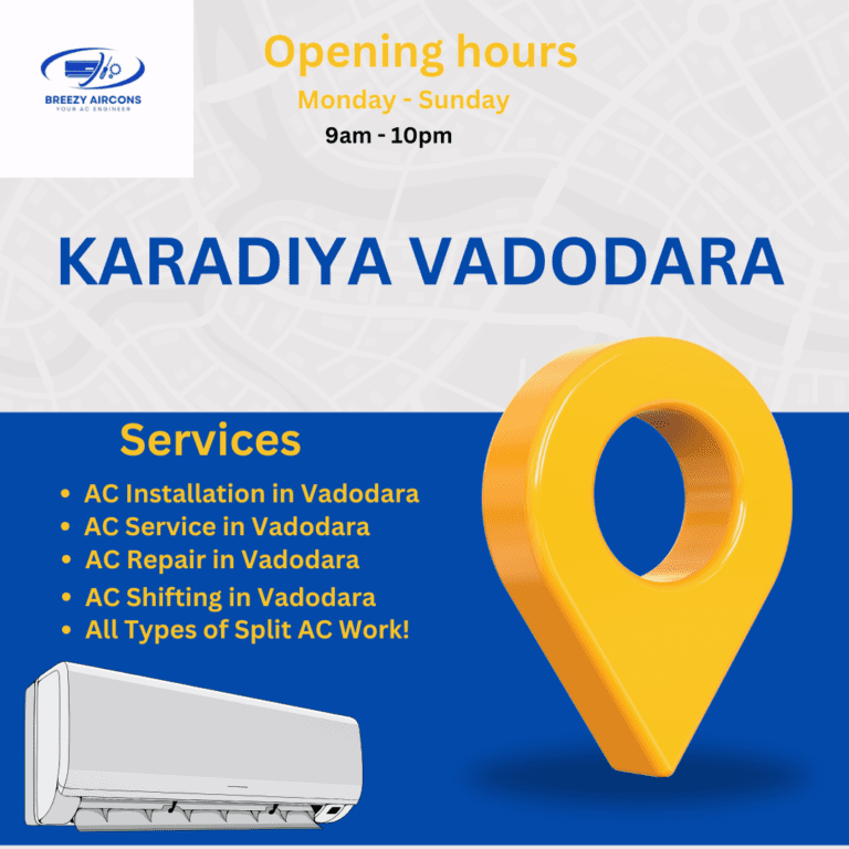 AC shifting in Karadiya Vadodara