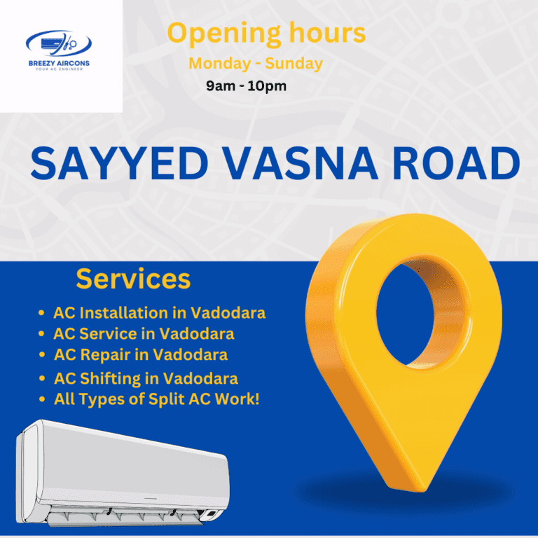 AC SERVICES IN SAYYED VASNA ROAD | BREEZY AIRCONS