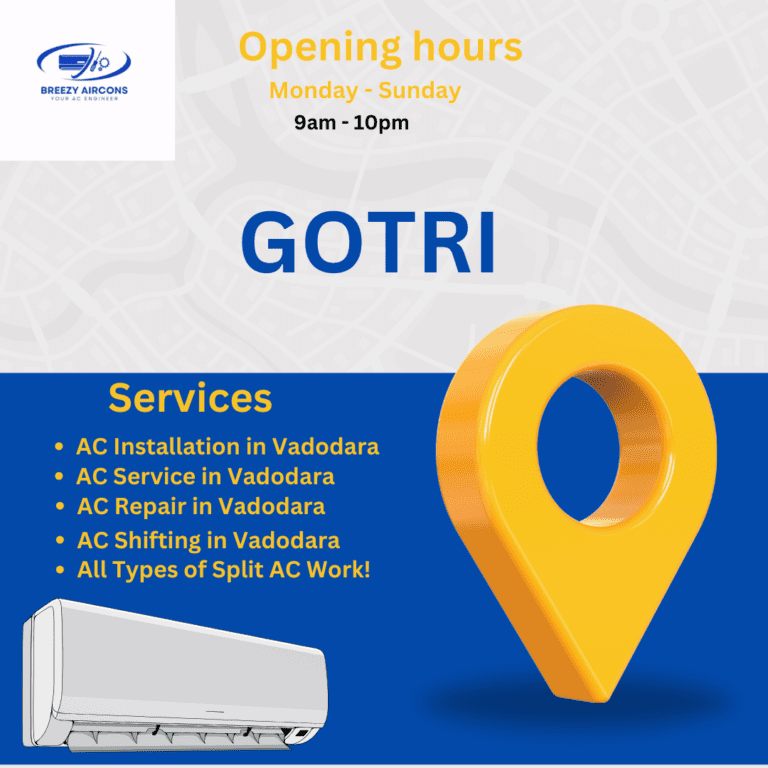 AC SERVICES IN GOTRI | BREEZY AIRCONS