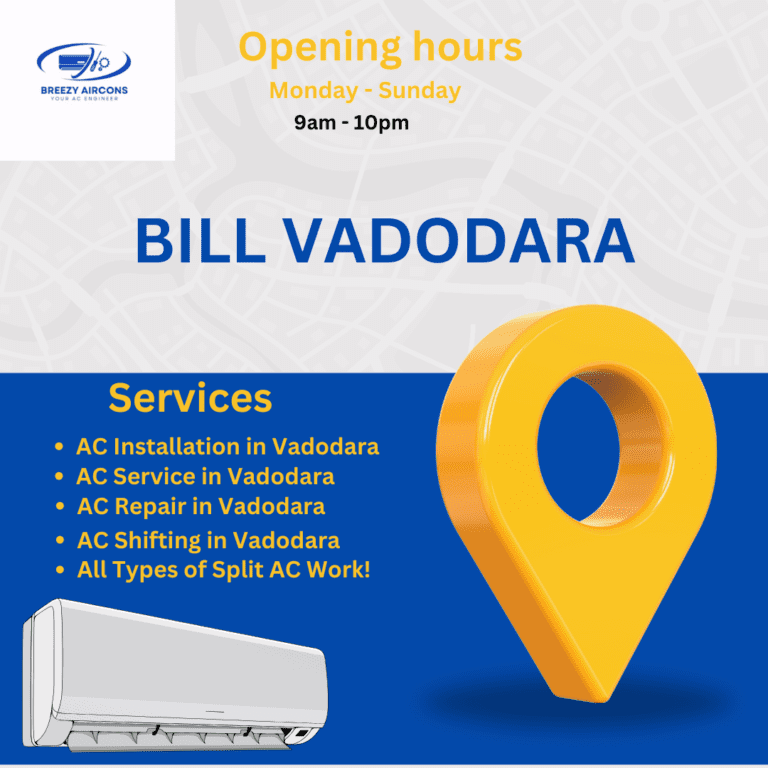 AC SERVICES IN BILL VADODARA | BREEZY AIRCONS